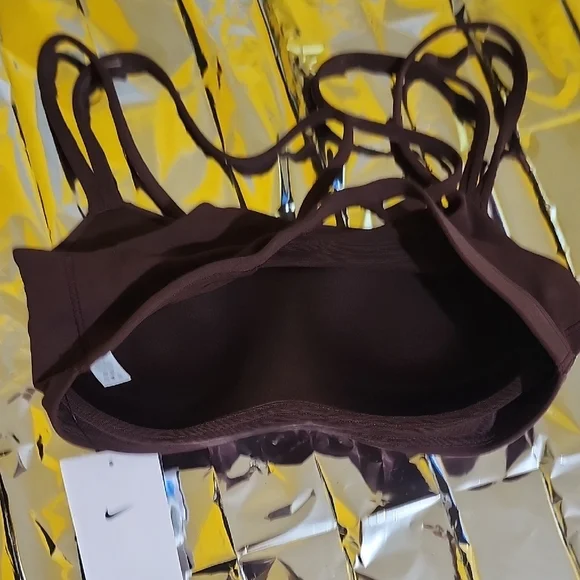 Nike Dark Brown Strappy Sports Bra - Picture 4 of 7